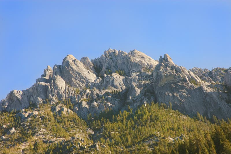 Castle Crags Park in the Trinity national forest, northern California. Castle Crags Park in the Trinity national forest, northern California