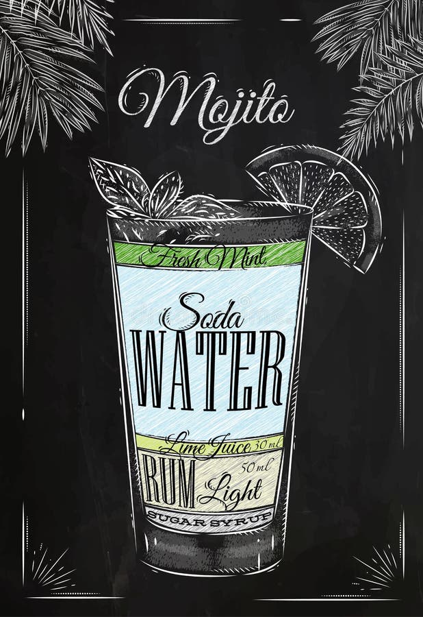 Craie de Mojito illustration libre de droits