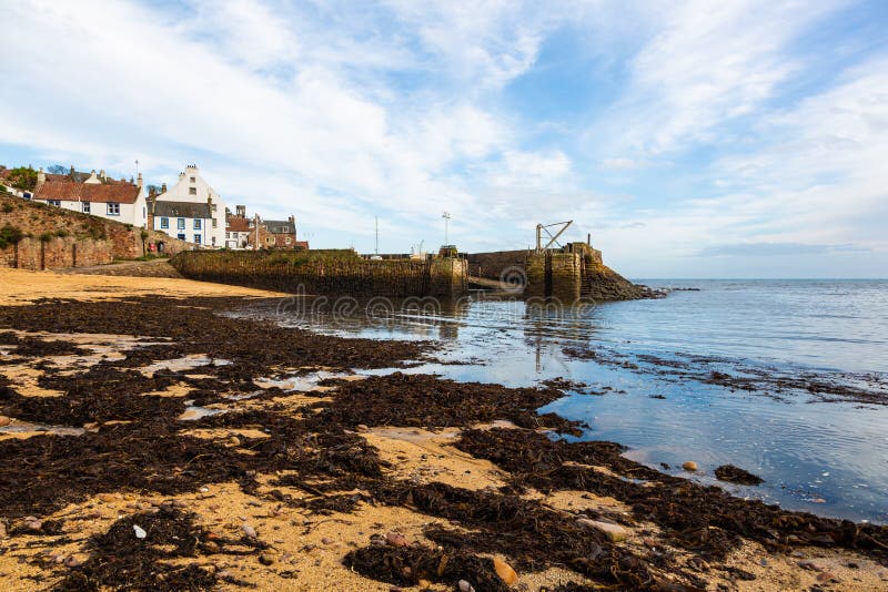 Crail Harbour with an incoming tide