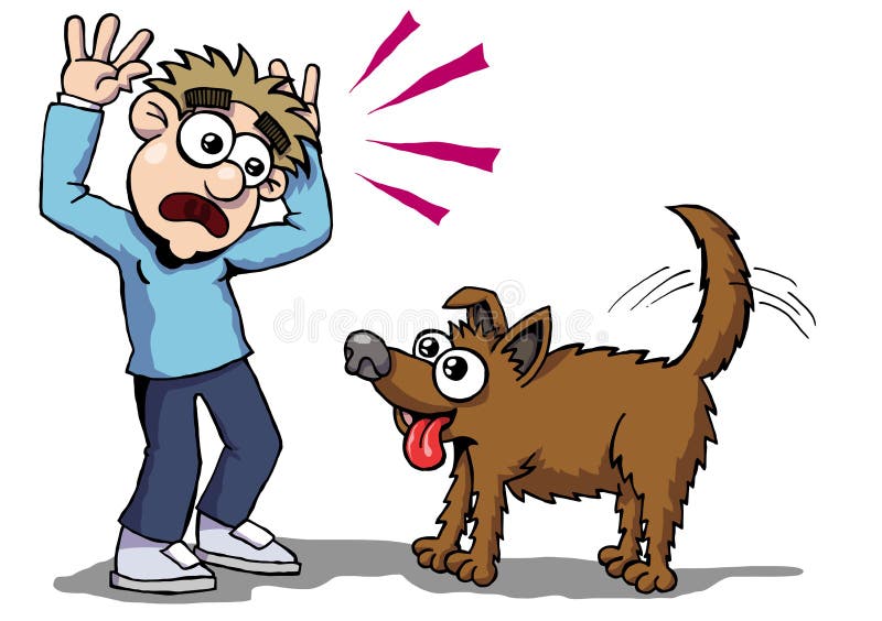 Crainte de chien illustration de vecteur Crainte de chien illustration de vecteur