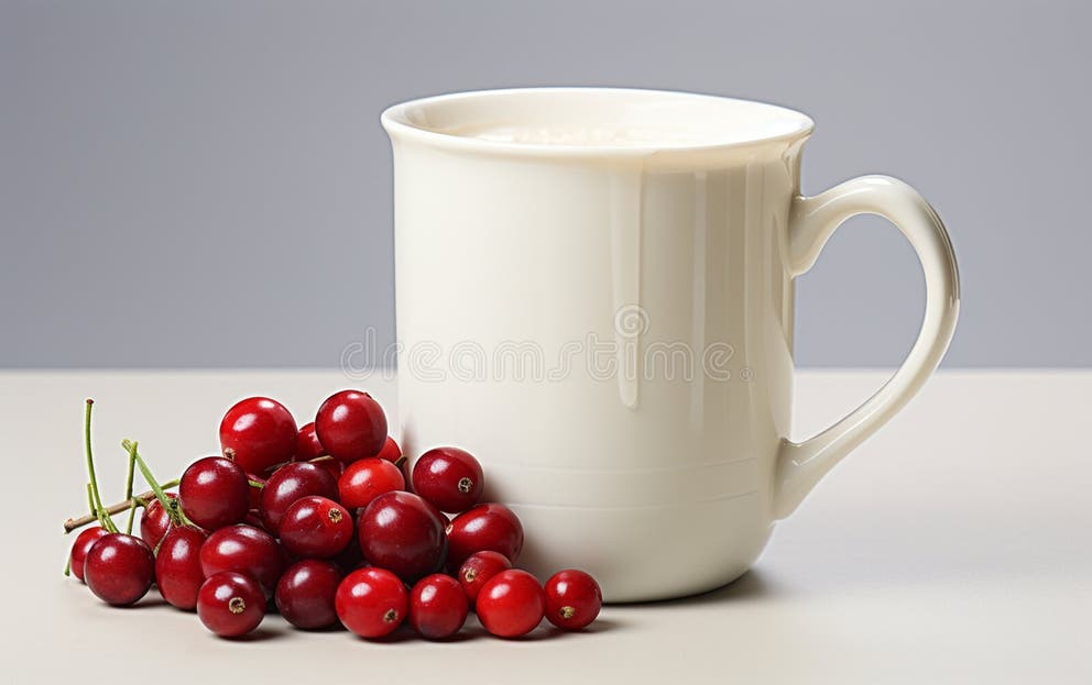 Cranberry with Milk Cup Transparent Background Stock Illustration ... Cranberry with Milk Cup Transparent Background Stock Illustration ...