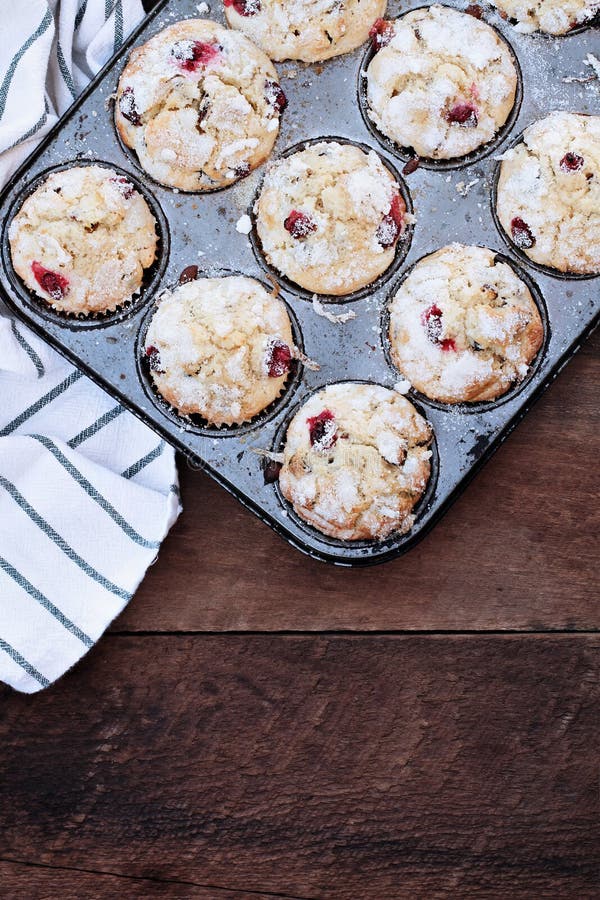 Cranberry muffins w słodka bułeczka cynie zdjęcie royalty free Cranberry muffins w słodka bułeczka cynie zdjęcie royalty free