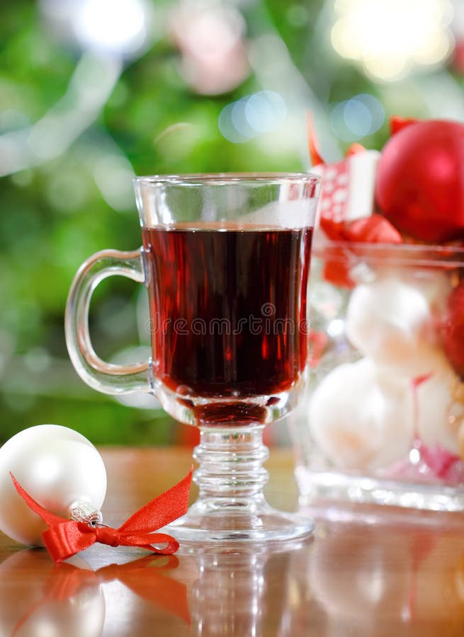 Cranberry Punch or Red Hot Wine Stock Photo Image of glass, leisure