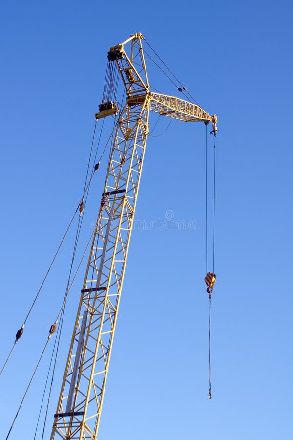 Lorry crane stock image. Image of industry, machine, blue - 17820149