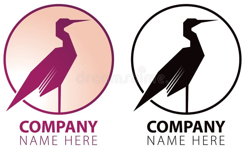 Crane Bird Logo