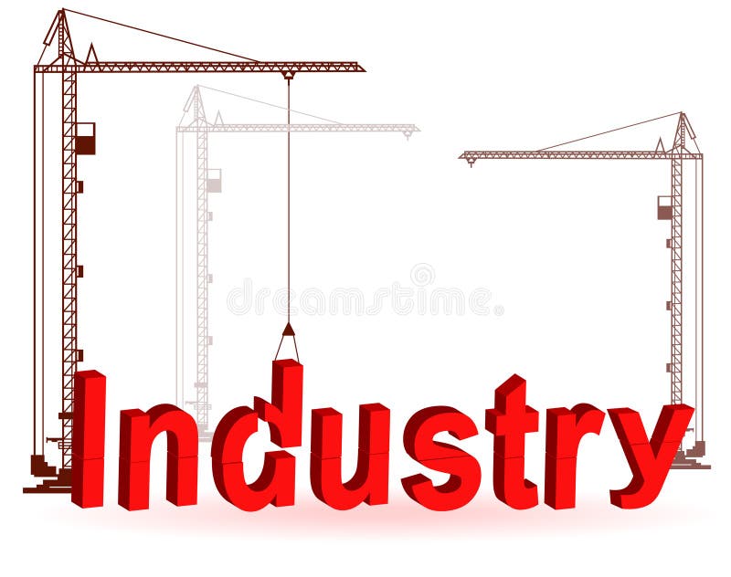 The crane collects a word Industry