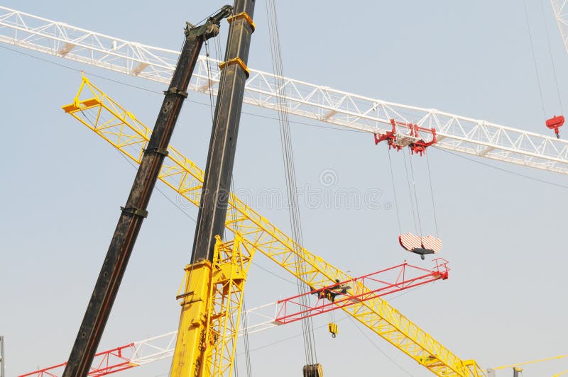 The crane and hoists
