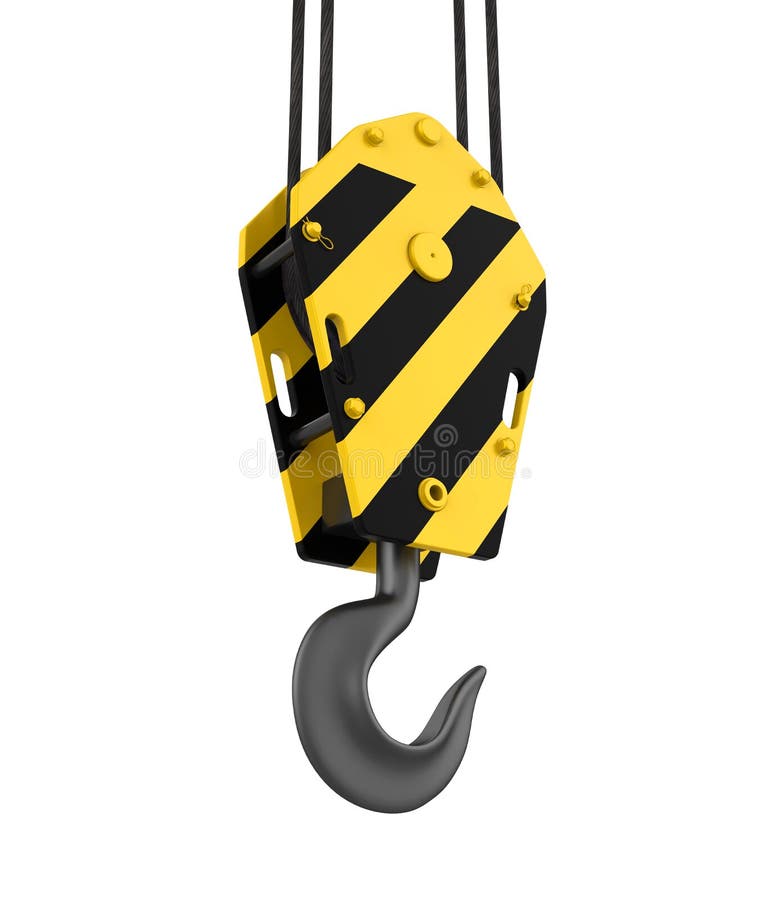 Crane Hook Isolated stock illustration. Illustration of hoist 130587273