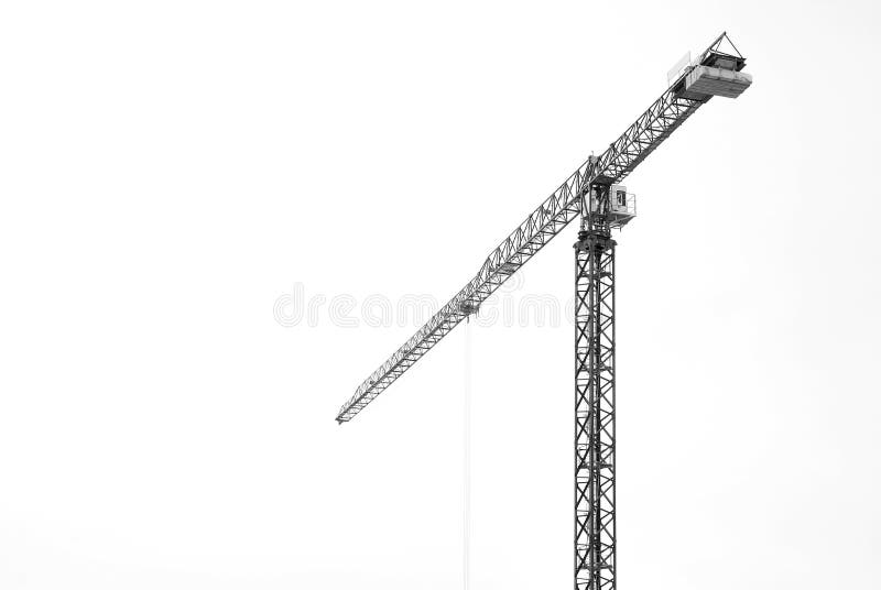 Crane isolated