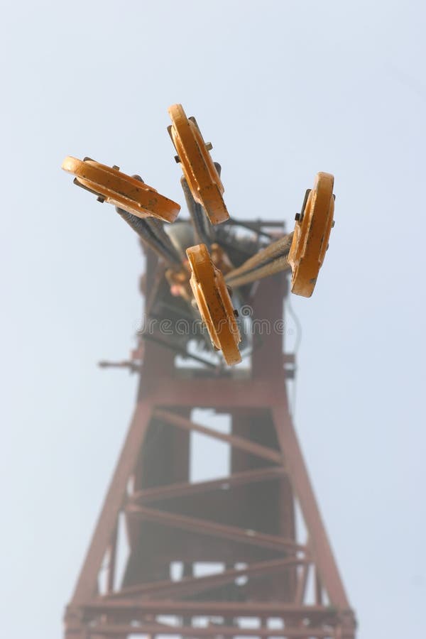 Crane with lifting hooks royalty free stock photo Crane with lifting hooks royalty free stock photo