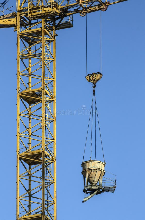 Crane with a Suspended Load Stock Photo Image of cargo, block 49593406
