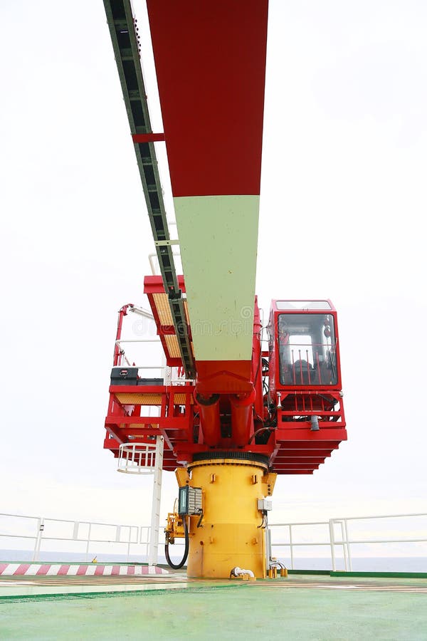 Crane Under Maintenance Routine Job by Crane Operator or Technician, Fix and Service Crane with