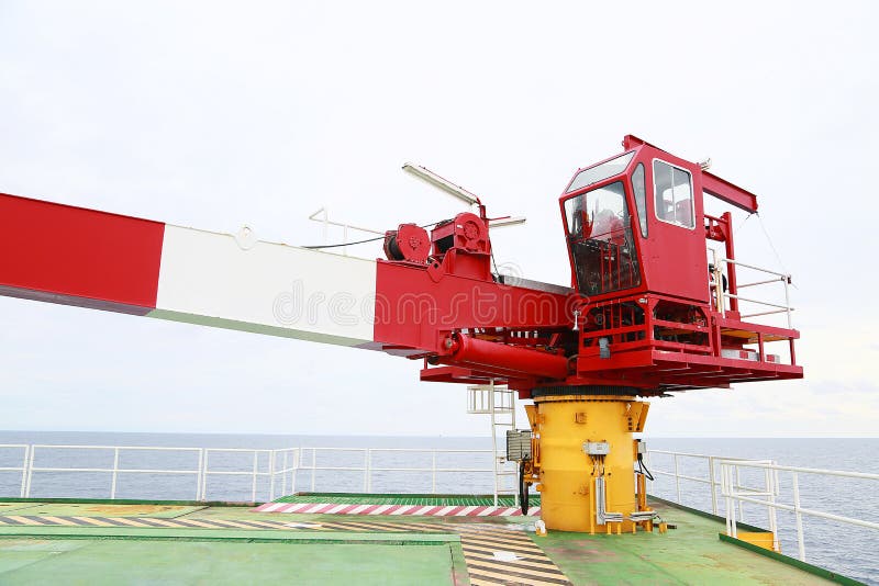 Crane Under Maintenance Routine Job by Crane Operator or Technician