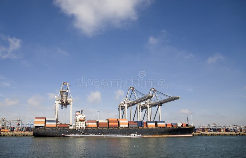 Cranes and carriers 7 royalty free stock image