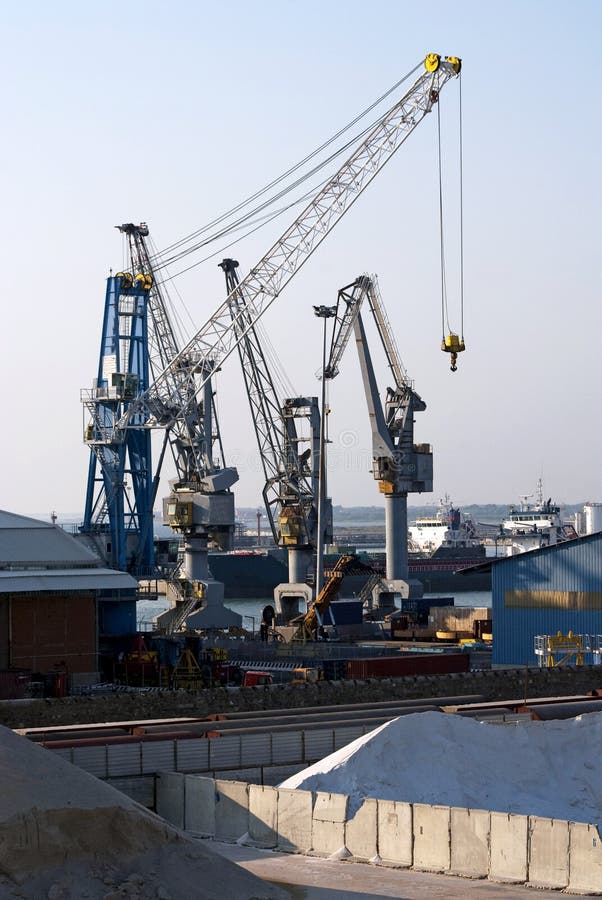 Cranes in harbour