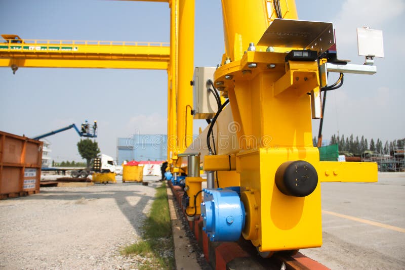 Cranes stand stock photo. Image of hard, lifting, tall 35419842