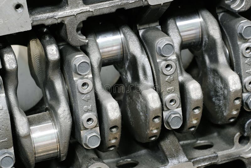 Crankshaft stock image. Image of combustion, four, stroke 20046323