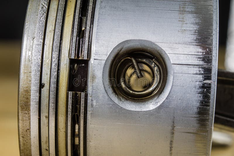 Crankshaft, Piston and Other Parts of the Internal Combustion En Stock