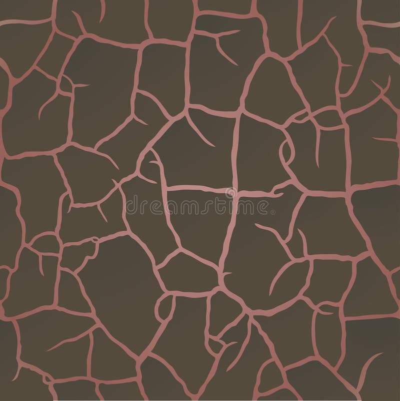 Craquelure deseniowy dekoracyjny tynk, krakingowa ziemia, ziemi nawierzchniowa erozja bezszwowa konsystencja Modna nowożytna tape ilustracji