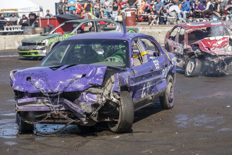 Crashed Cars during Demolition Derby Editorial Photo Image of extreme