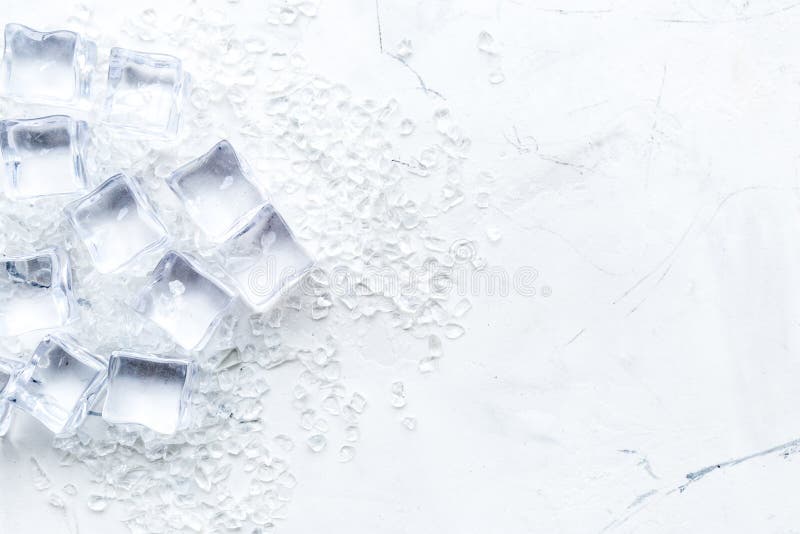 Download Crashed Ice Cubes On Marble Kitchen Table Top View Mock Up Stock Photo Image Of Refreshment Cold 136658000