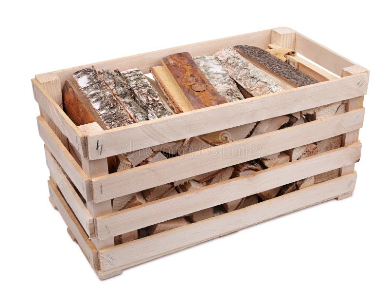 Crate with firewood stock photo. Image of pile, planking 65619938