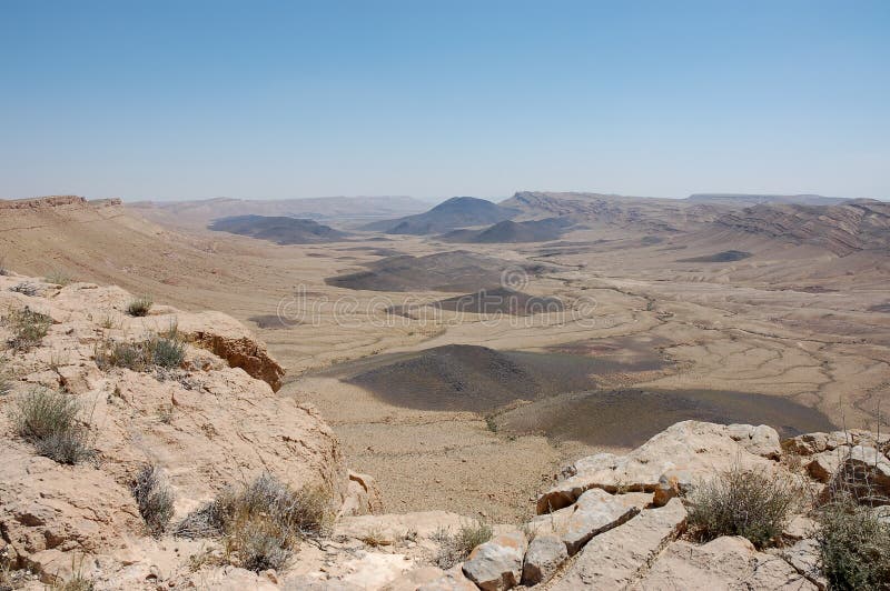 Crater Ramon in Negev desert.