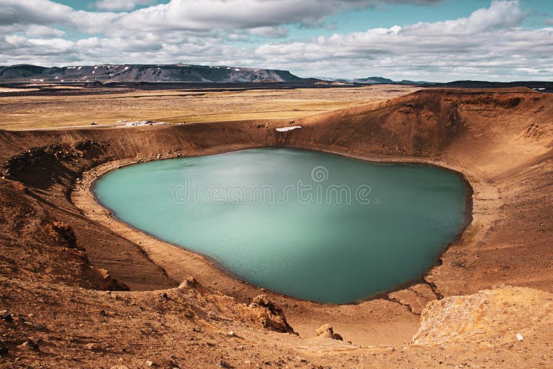 Cratere vulcano viti immagini stock libere da diritti