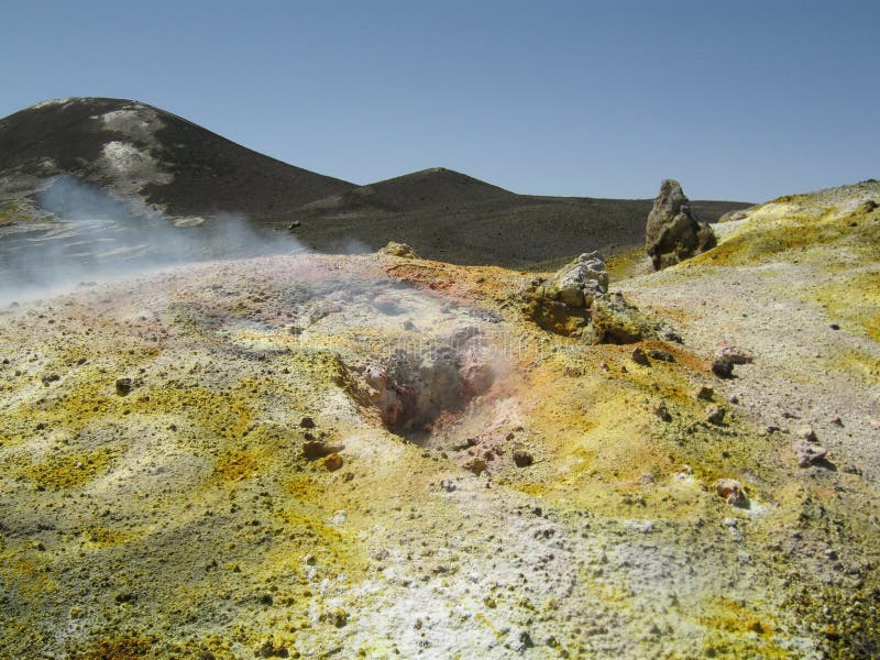 Craters of the volcano Etna stock photography Craters of the volcano Etna stock photography