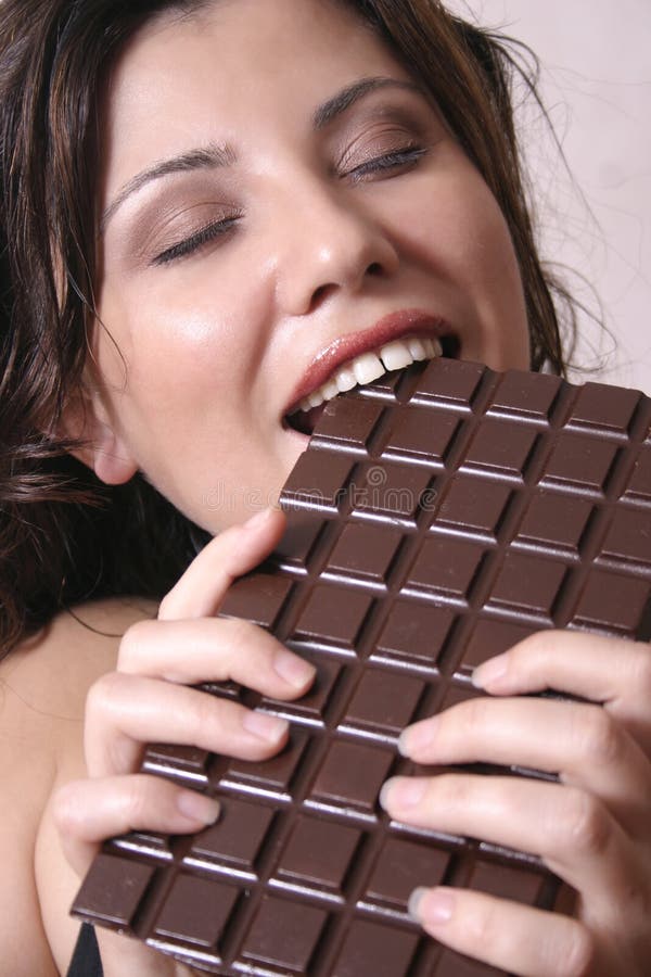 Craving do chocolate fotografia de stock royalty free Craving do chocolate fotografia de stock royalty free