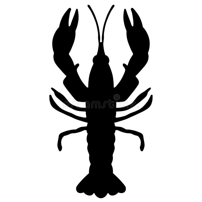 Crawfish Vector Eps Hand Drawn Vector Eps Logo Icon Crafteroks Silhouette Illustration For Different Uses Stock Vector Illustration Of Logo Seafood 146467286