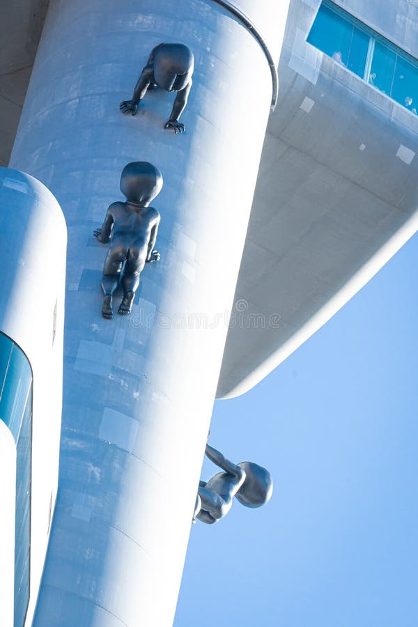 Crawling Baby Sculptures On The TV Tower In Prague