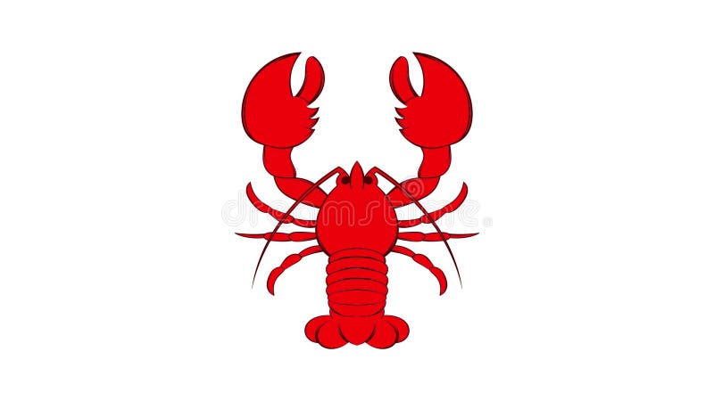 Crayfish icon animation vector illustration