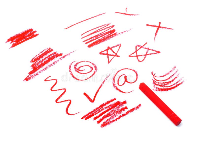 Crayon art stock image