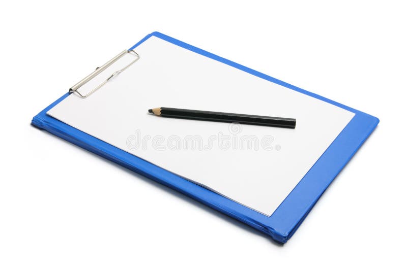 crayon blanc de papier de planchette image stock crayon blanc de papier de planchette image stock