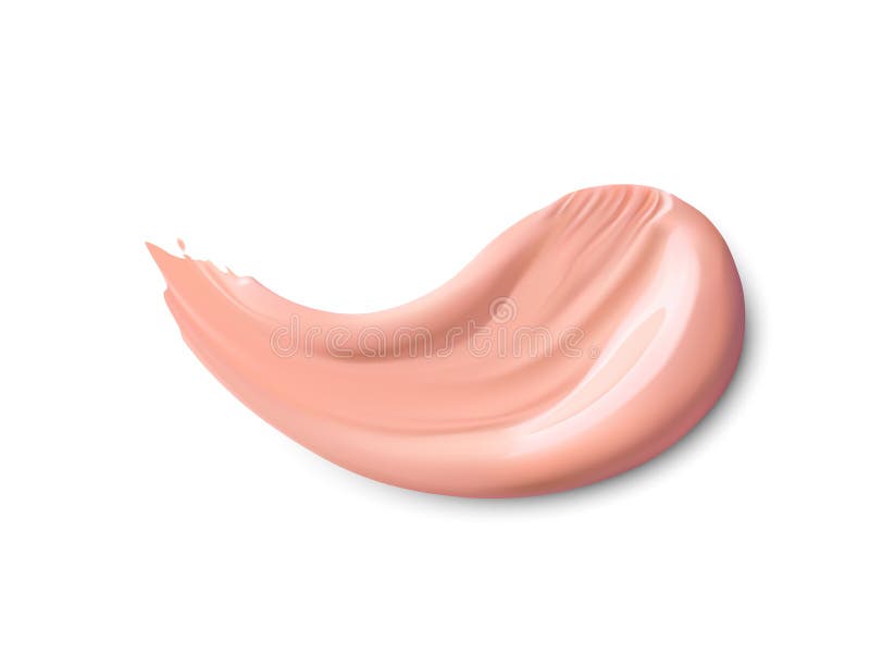 Crayon correcteur cosmétique Texture crème brune réaliste pour le maquillage Courses liquides cosmétiques de calomnie de tache de illustration libre de droits Crayon correcteur cosmétique Texture crème brune réaliste pour le maquillage Courses liquides cosmétiques de calomnie de tache de illustration libre de droits
