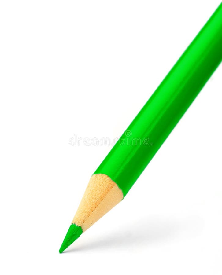 Crayon de couleur verte image stock. Image du concept 4682053
