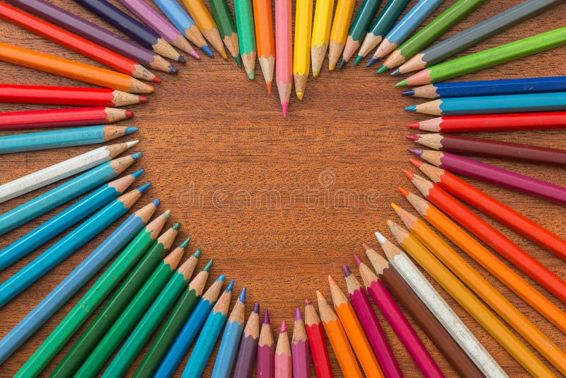 Crayon heart stock image. Image of children, love, pink 54010575