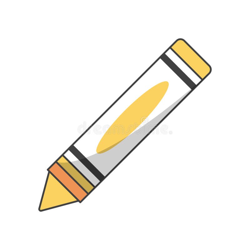 Crayon object and school tool design royalty free illustration Crayon object and school tool design royalty free illustration