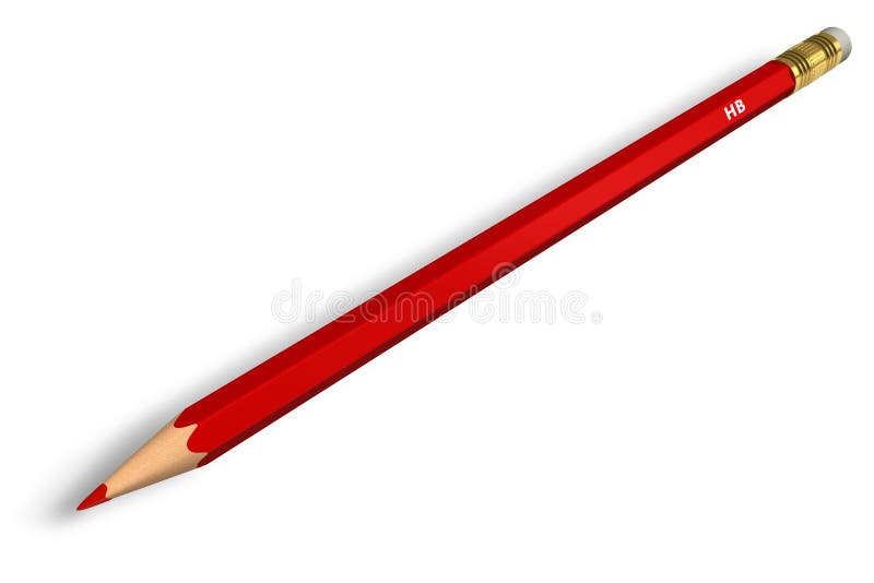 Crayon rouge illustration stock. Illustration du artistique - 13293015