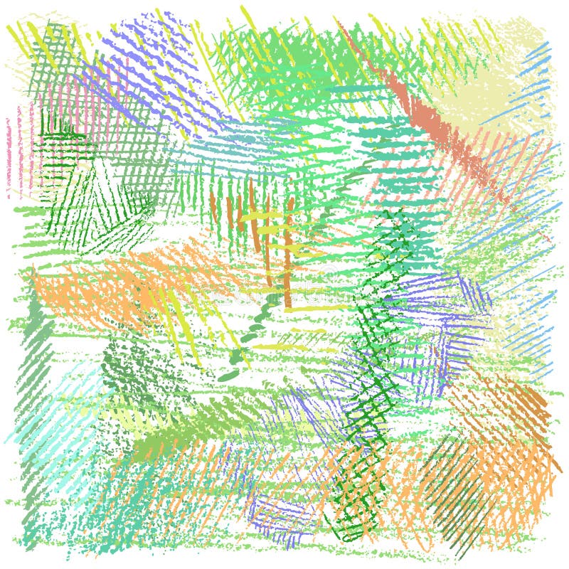 Crayon vector background. Pencil pattern. Hand drawn texture, colorful chalk lines scribbles. stock illustration Crayon vector background. Pencil pattern. Hand drawn texture, colorful chalk lines scribbles. stock illustration
