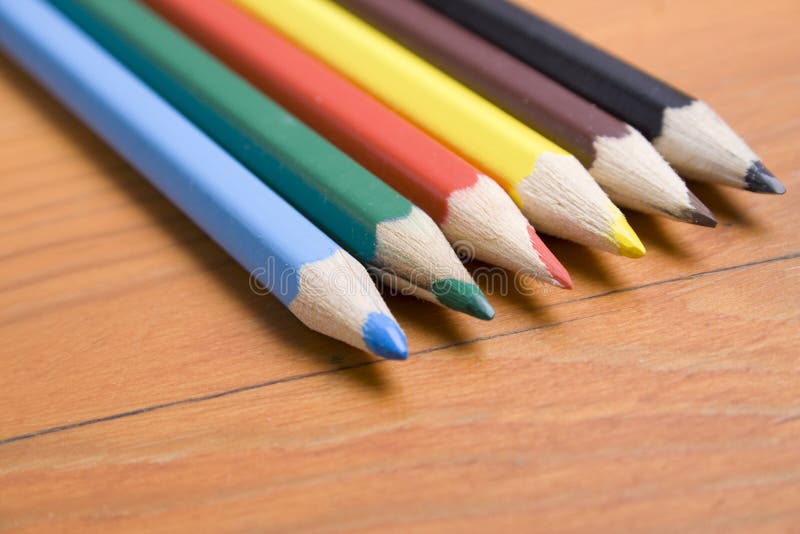 Crayons stock photo. Image of lead, sketching, brown 13111796