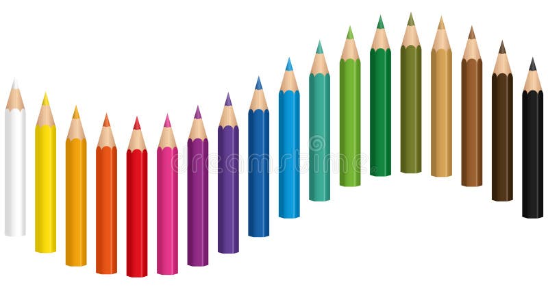 Crayons Colored Pencil Wave