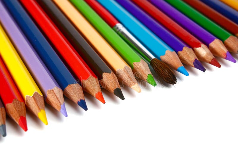 Crayons coloured pencils stock image. Image of design 18708947