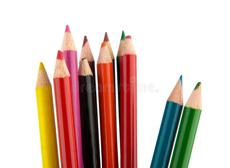 Crayons pencils stock photo. Image of pattern, rainbow 16161944