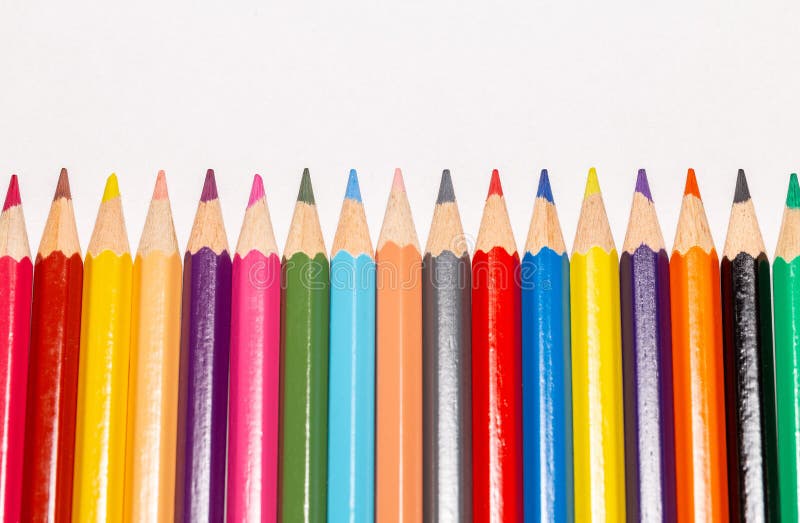 Set of Colored Pencils 4 stock photo. Image of office - 121174974