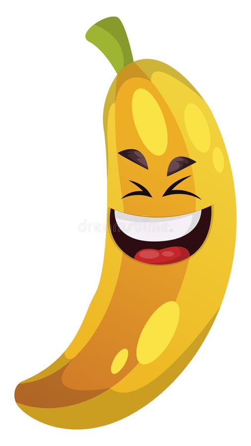 Cheerful Cartoon Banana Raising His Hand Stock Vector - Illustration of  color, grow: 48227026