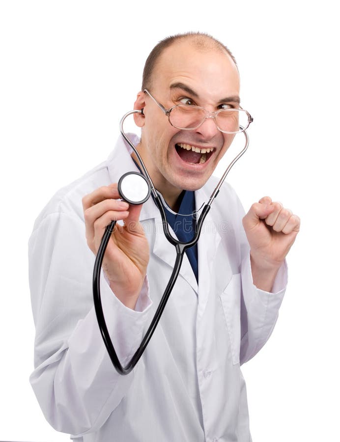 Crazy doctor stock image. Image of confident, crazy, doctor - 12924009