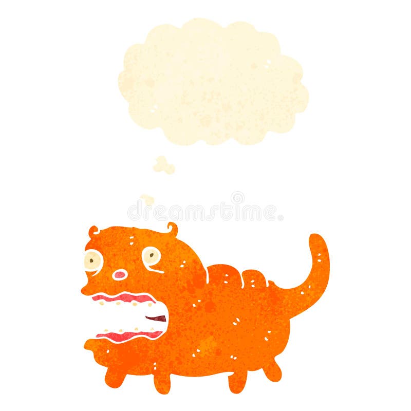Crazy fat cat retro cartoon royalty free illustration