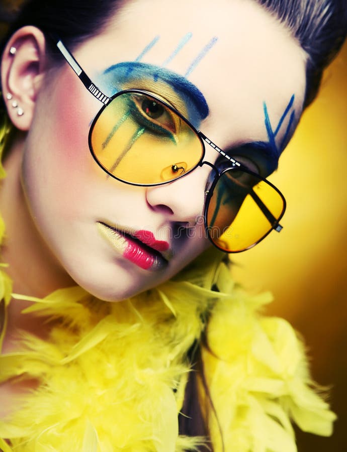 Crazy girl stock photo. Image of hair, beauty, background 17270292